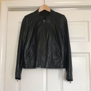 Lamb leather black jacket from Gerard Darel